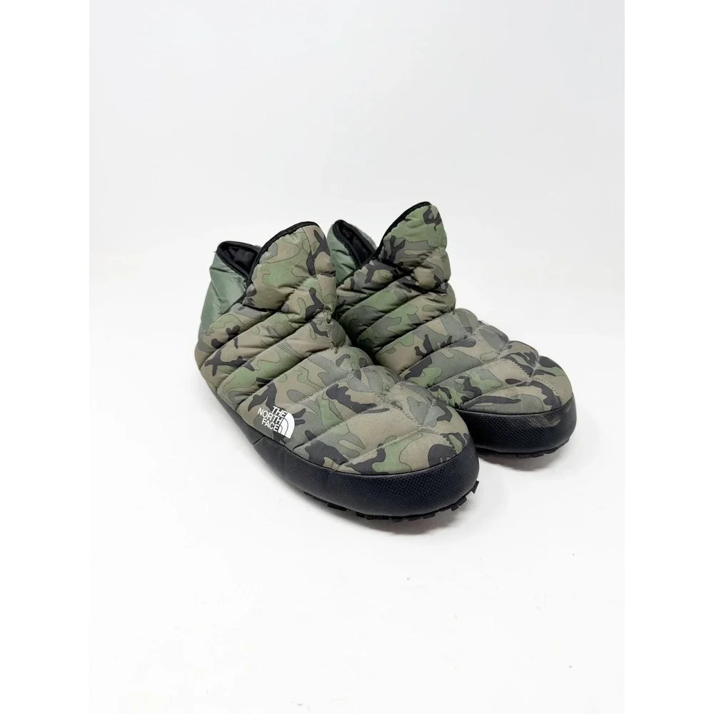 The North Face Mens Thermoball Traction Winter Booties Thyme Brushwood Camo Sz 8